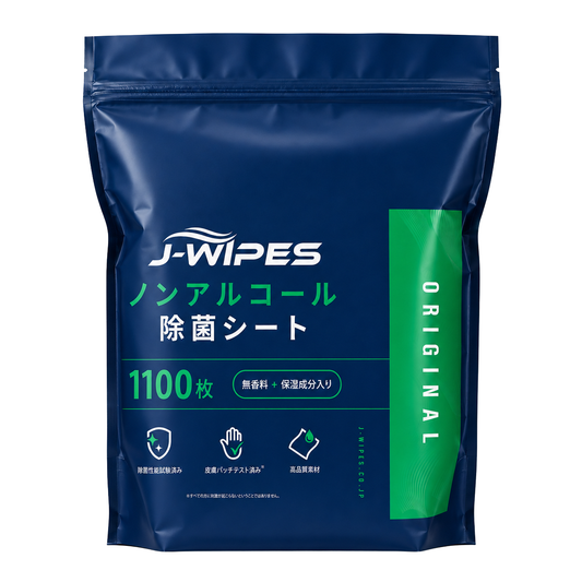 【単品1ロール】J-WIPES ORIGINALノンアルコール除菌シート 1100枚入り