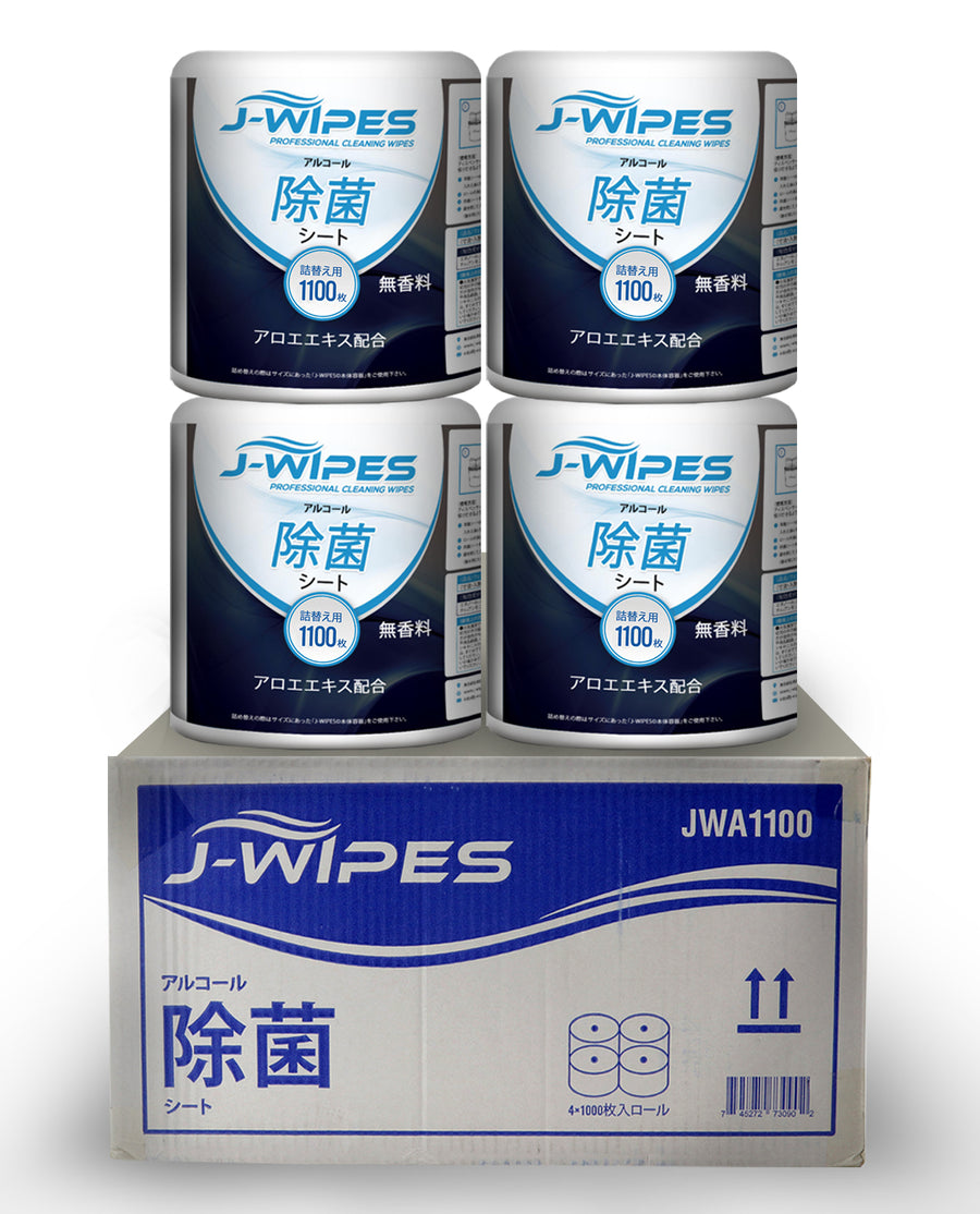 J-WIPES®アルコール除菌シート4ロール入り