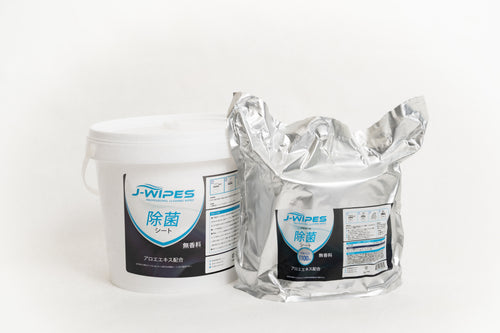 [セット] J-WIPES®アルコール除菌シート1ロール ・ 小型ディスペンサー