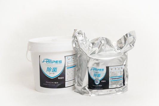 [セット] J-WIPES®アルコール除菌シート1ロール ・ 小型ディスペンサー
