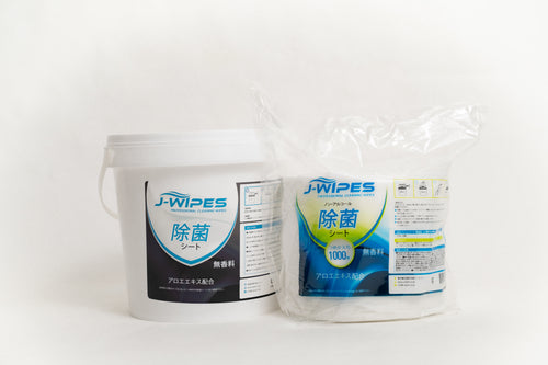 [セット] J-WIPES®ノンアルコール除菌シート1ロール ・ 小型ディスペンサー