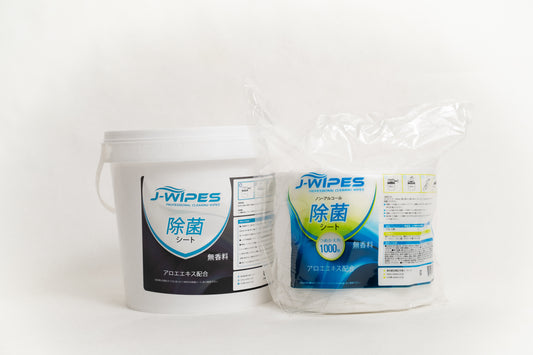 [セット] J-WIPES®ノンアルコール除菌シート1ロール ・ 小型ディスペンサー
